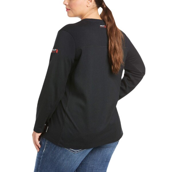 Ariat Women's FR AC Crew Top in Black